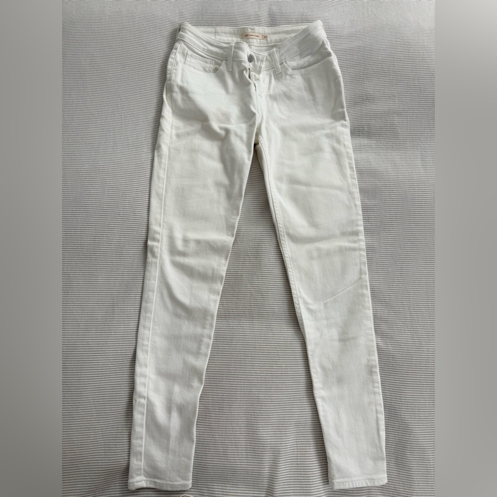 Levi’s Super Skinny White Jeans